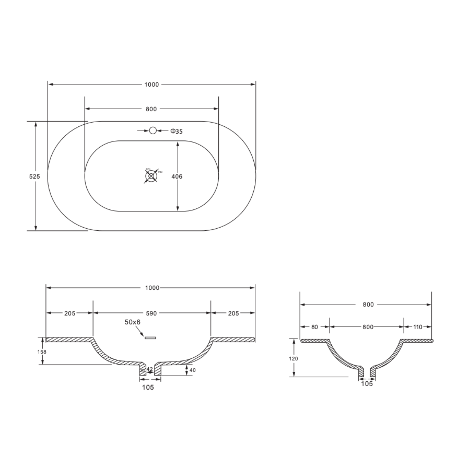 Begonia wastafel – 1 wasbak