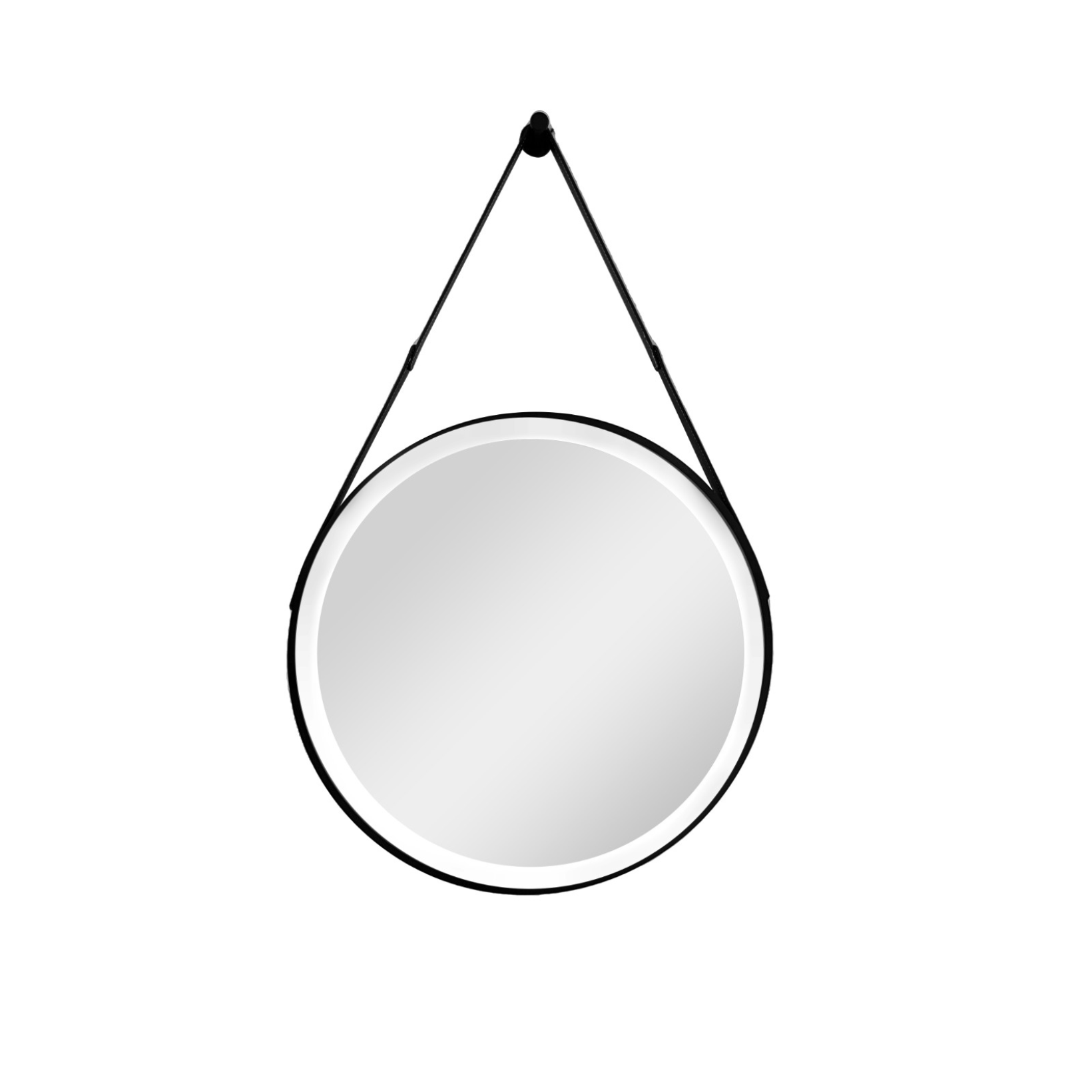 ALONI RONDE LED-SPIEGEL MET BAND (Ø80CM) MAT ZWART