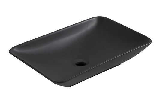 KarÃ© Opzetwastafel Wiesbaden 58x36x11,5 cm Mat Zwart