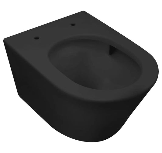 Vesta randloos wandtoilet Wiesbaden met Tornado Flush matzwart