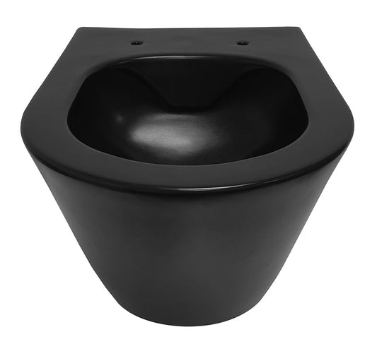 Stereo randloos wandtoilet 53 cm matzwart (exclusief zitting), Wiesbaden