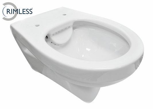 Trevi Diepspoel Wandtoilet 36,5x53x36 cm Keramiek Glanzend Wit Wiesbaden