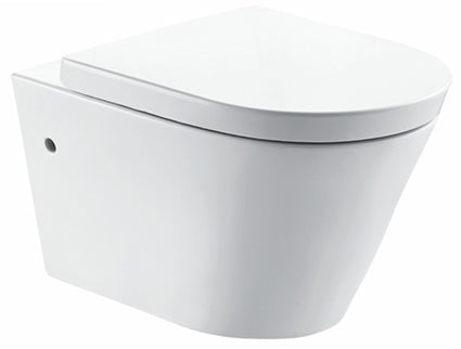 Flow Hangtoilet Wiesbaden Randloos Diepspoeling met eenvoudige reiniging (inclusief zitting)