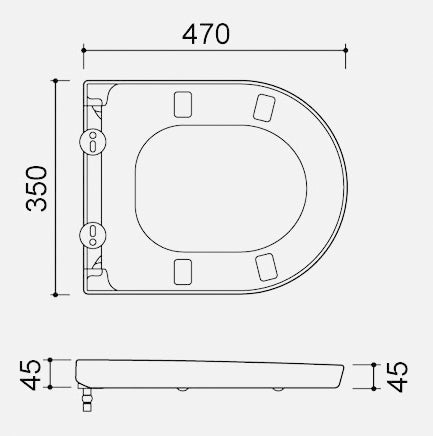 Metro Toiletbril Wiesbaden Quick Release Soft Close Wit