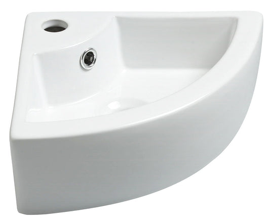 Pallas Hoekfontein Wiesbaden 44,5x32,5x13 cm Keramiek Wit (Exclusief Afvoer)