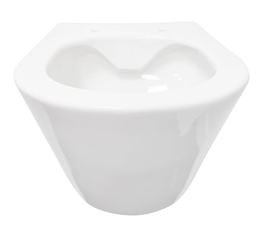 Stereo randloos wandtoilet Wiesbaden zonder zitting in glanzend wit