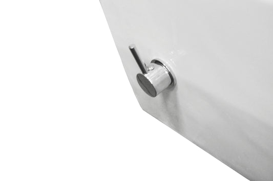 Stereo Randloos Wandtoilet 53 cm Inclusief Inbouw Bidet Warm/Koud Wit Wiesbaden