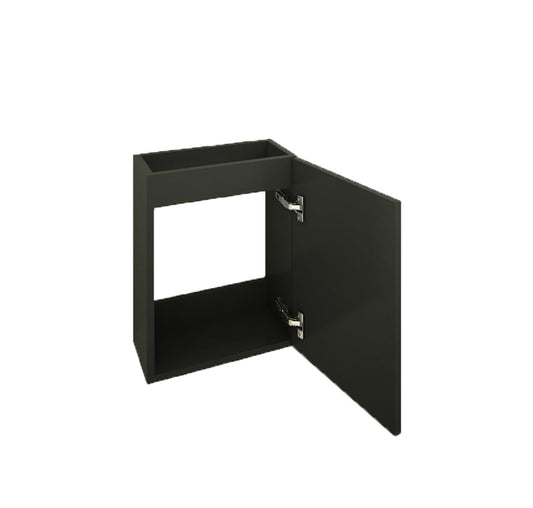 Marmaris Fonteinkast Wiesbaden 40 Cm Exclusief Bovenblad in Mat Zwart