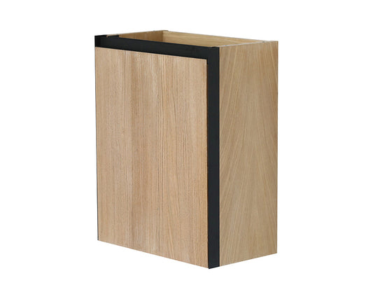 Lotus Fonteinkast Wiesbaden 40X21,8 Cm in natuurlijk eiken en matzwart