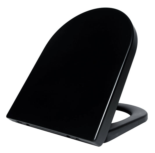 Vesta Soft Close Toiletbril voor Wandtoilet 52 cm Mat Zwart Wiesbaden