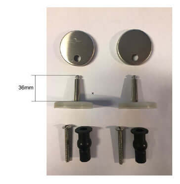 Ensemble de fixation pour Metro-Amor siège long en acier inoxydable