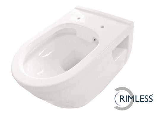 Prio wandcloset rimless glans wit