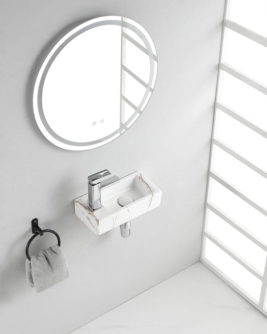 Mini-Rhea Linkerfontein Wiesbaden 36x18x9 cm Keramiek Carrara