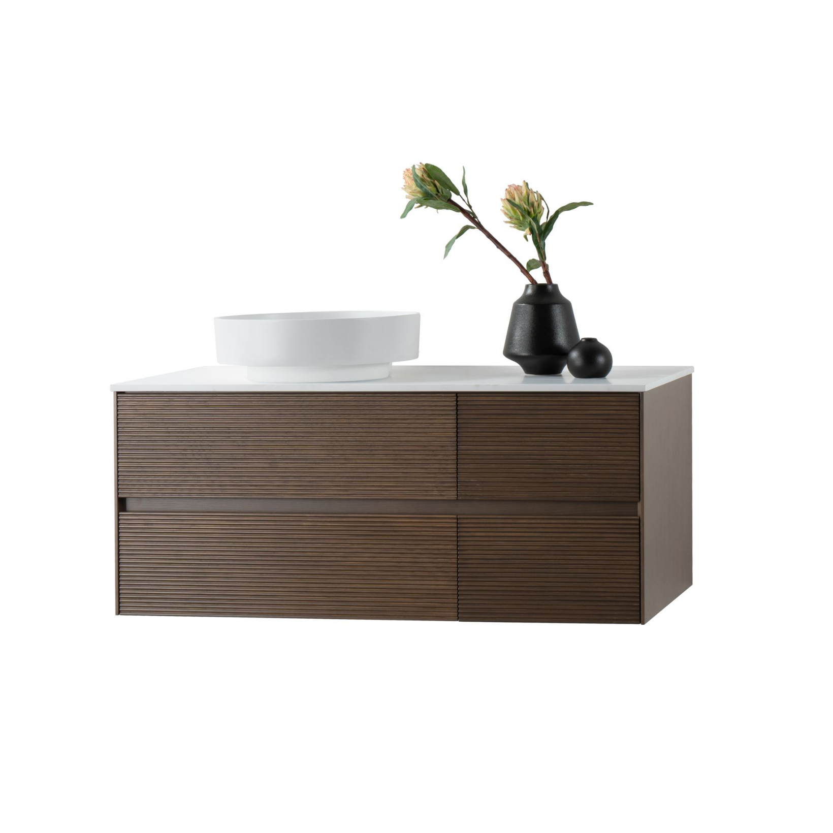 LAYDA wastafelonderkast – Greeploos & softclose