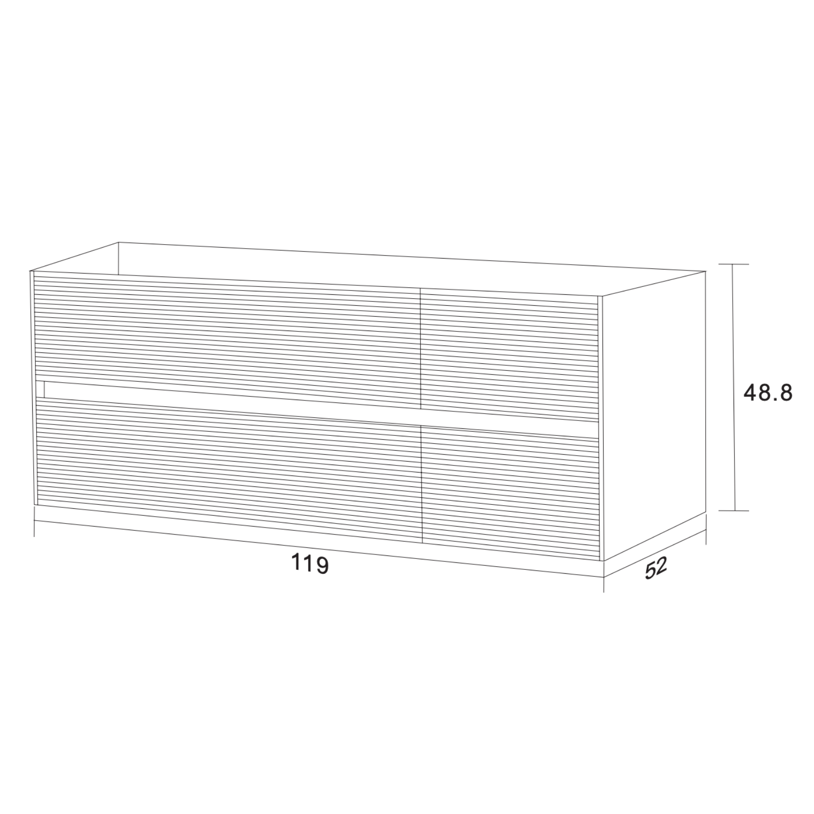 LAYDA wastafelonderkast – Greeploos & softclose