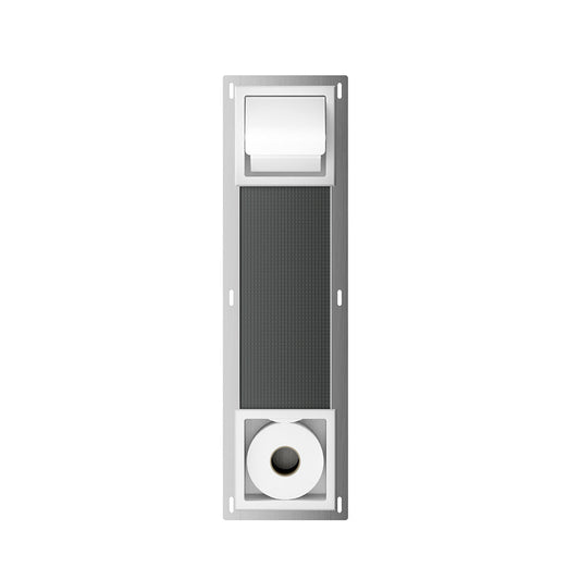 Rocko Toiletrolhouder met Klep en Reserverolhouder Inbouw Wiesbaden Mat Wit