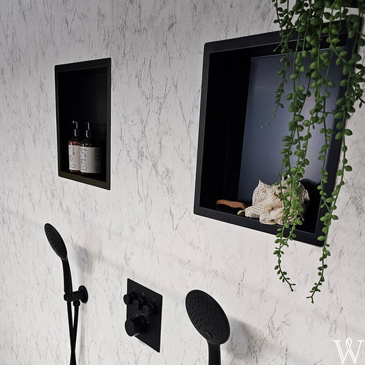 Inbouwnis Wiesbaden Demis 30X30X10Cm en Mat Noir