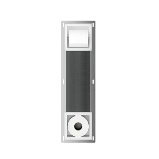 Rocko Inbouw Toiletrolhouder Wiesbaden Zonder Klep en Reserverolhouder in Mat Wit
