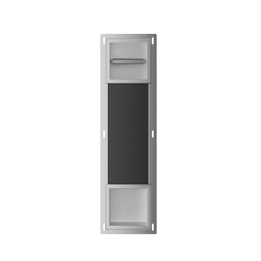 Rocko Inbouw Toiletrolhouder Zonder Klep en Reserverolhouder Wiesbaden RVS
