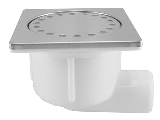 Doucheput met zijuitlaat kunststof 10 x 10 cm