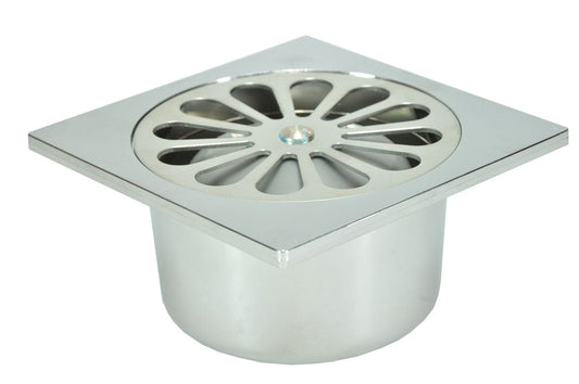 Chroom ABS Douchegoot Wiesbaden 10x10 Bodem 40 mm