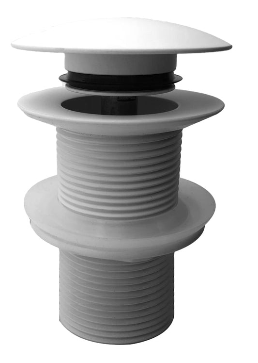Caral Verlengde 5/4" Clickwaste Aftapplug Wiesbaden Mat Wit