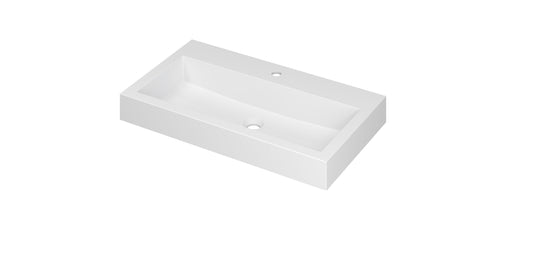 INK Momento Momento wastafel 1/krgt Mat wit 80x45x9 - 3421316