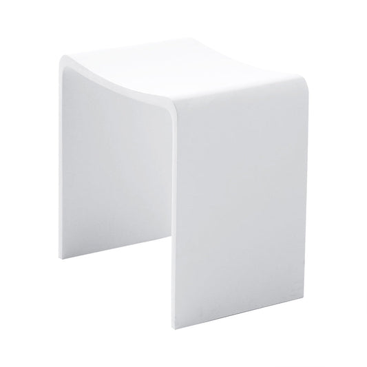 Solid Surface badkamerkruk Wiesbaden 40X30X42,5 Cm in mat wit