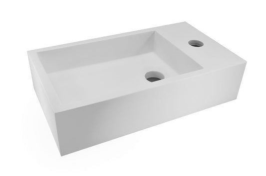 Solid Surface Fontein Wiesbaden 40X22X10 Cm (rechts)
