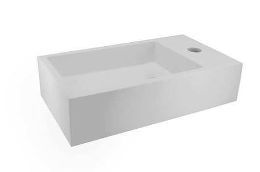 Solid Surface Fontein Wiesbaden 40X22X10 Cm (rechts)