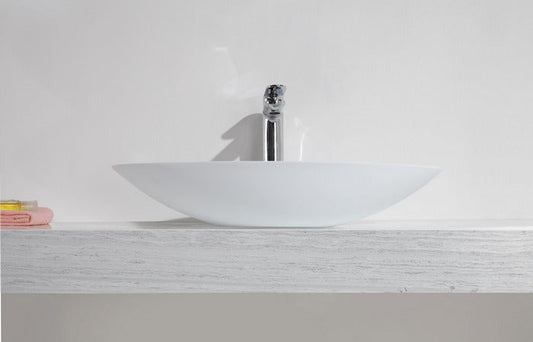 Opbouw Solid Surface Fontein Wiesbaden Rond 59x35x11 cm