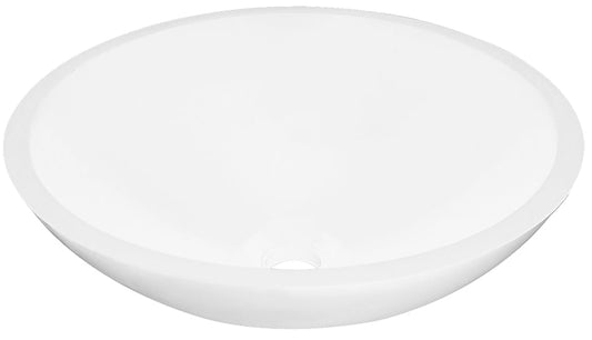 Valerie waskom rond 43 x 13 cm solid surface mat wit