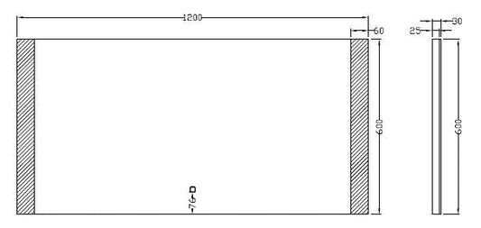 Wiesbaden Sunny dimbare LED-spiegel 120x60 cm