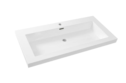Vision Wastafel Wiesbaden 100x46 cm Wit (1 Kraangat)