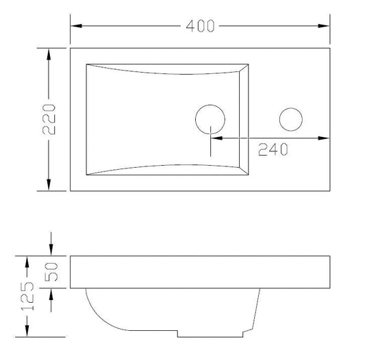 Vision Fontein 40x22 cm Wit Wiesbaden
