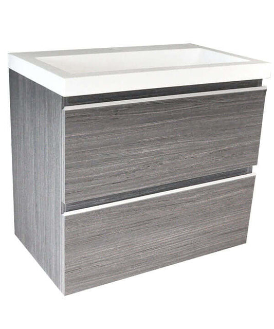 Shall Unterschrank 60 x 36 cm Holzmaserung Grau