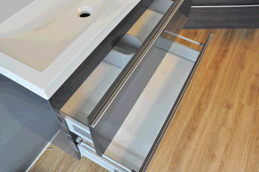 Schrank Unterschrank 80 x 36 cm grafitgrau