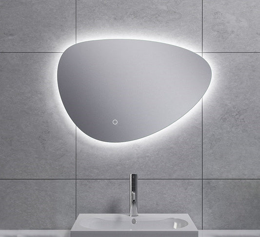 Wiesbaden Uovo Organische Spiegel 60 cm met LED-verlichting en Verwarming