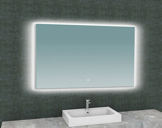 Soul Rechthoekspiegel Wiesbaden met LED-verlichting Achtergrondverlichting 120 cm