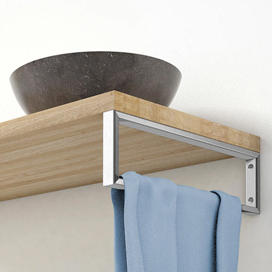 Ophangbeugel vierkant 460 x 220 mm chroom