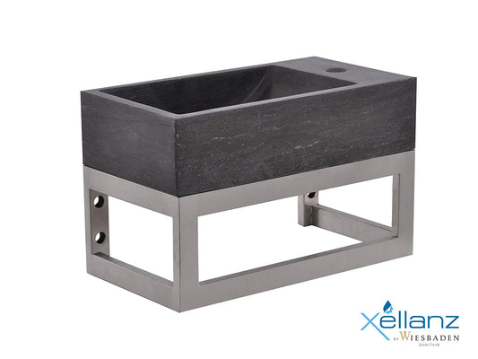 Support de montage carré Wiesbaden en acier inoxydable 40X22X15 cm