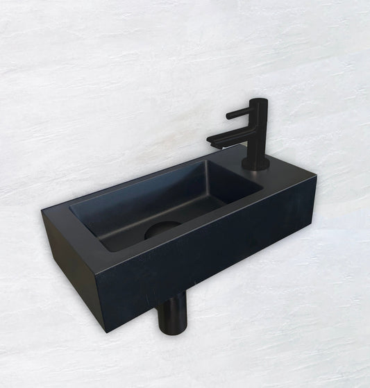 Mini Rhea Fonteinset 36x18x9 cm Rechts Mat Zwart Wiesbaden
