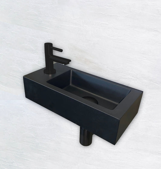 Mini Rhea Fonteinset Wiesbaden 36x18x9 cm Links Mat Zwart