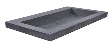Hardsteen Wastafel Wiesbaden 60x46x5 cm (0 Kraangaten)