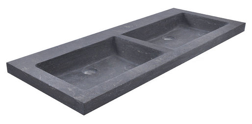 Dubbele Kraangat Wastafel Hardsteen Wiesbaden 120X46X5 Cm (0 Kraangaten)