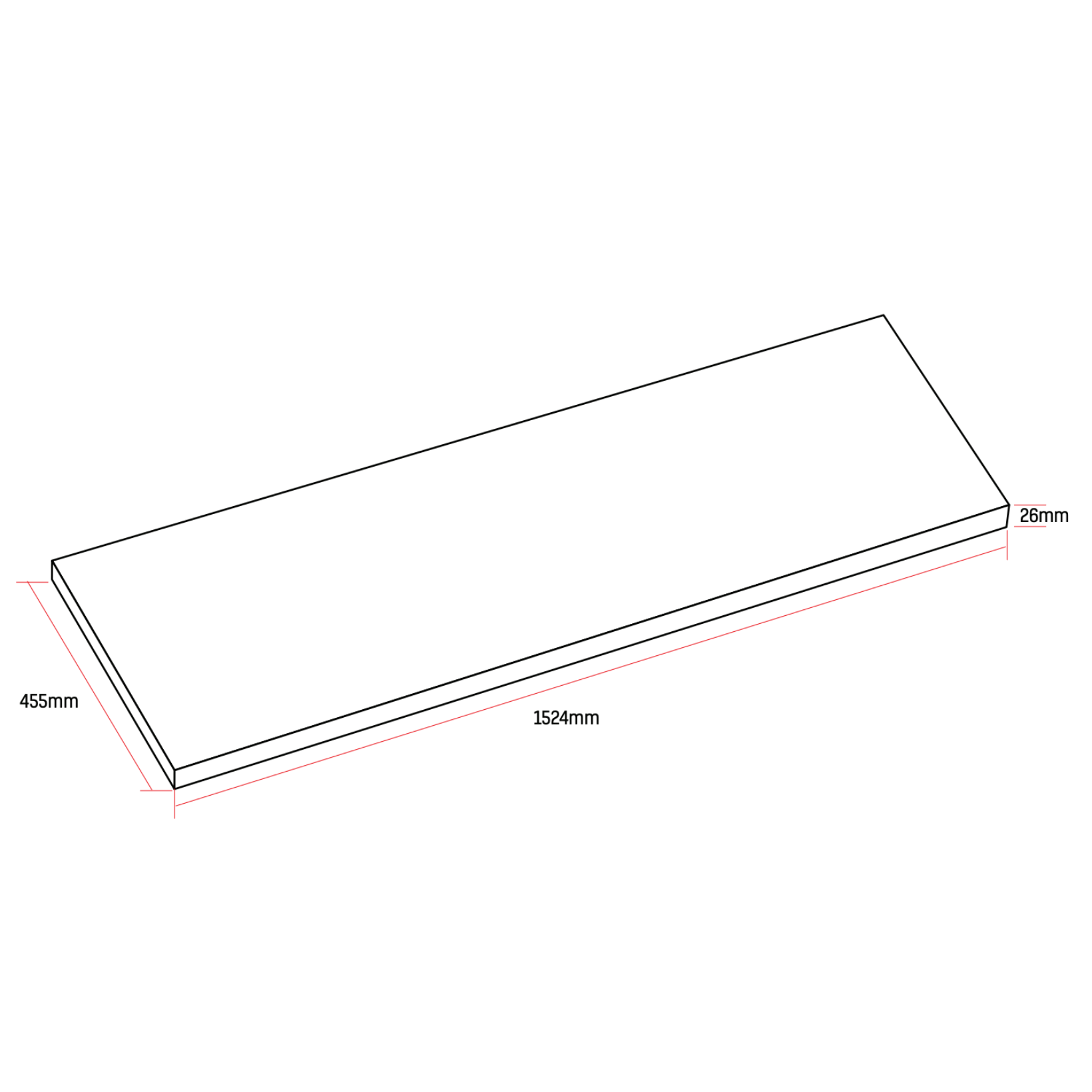 ALONI Wastafelblad MDF