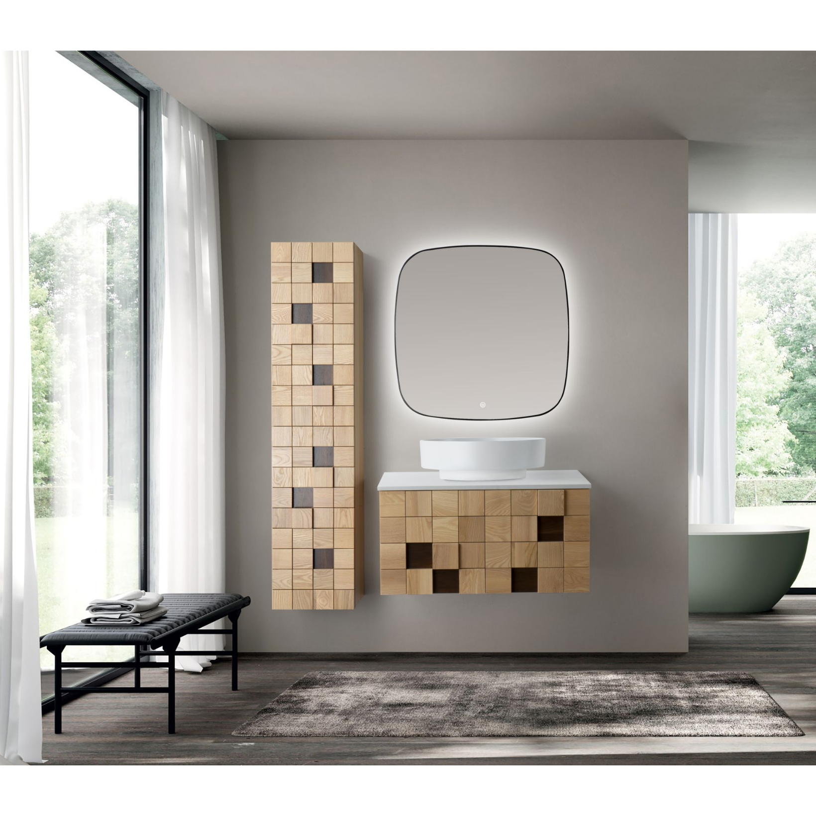 ALONI Wonda Wastafelblad – Kunstmarmer