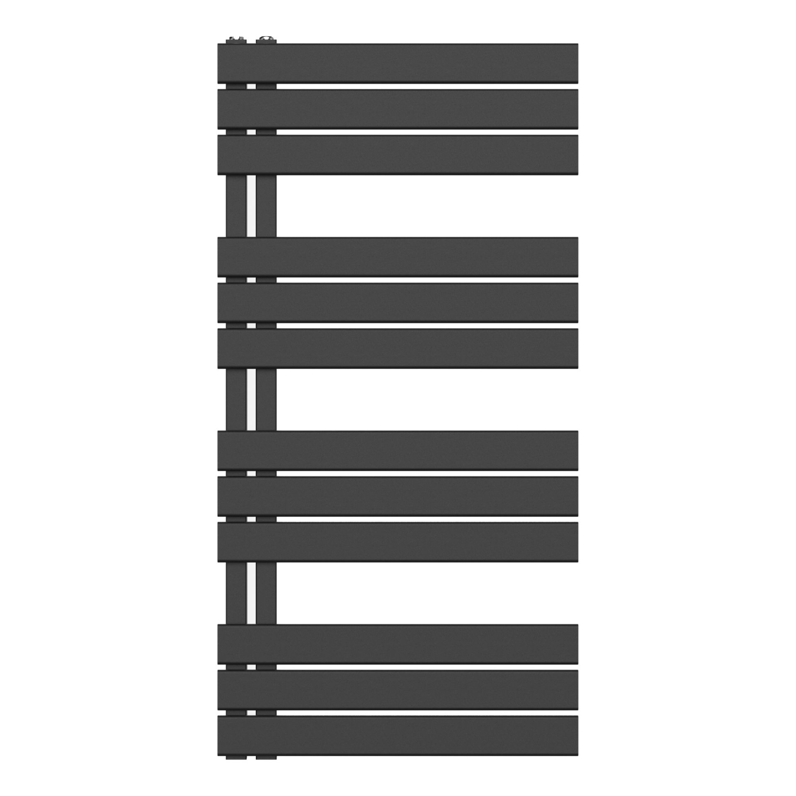 BELRAD Badkamer Radiator Mat Zwart – Linkeraansluiting/Combi