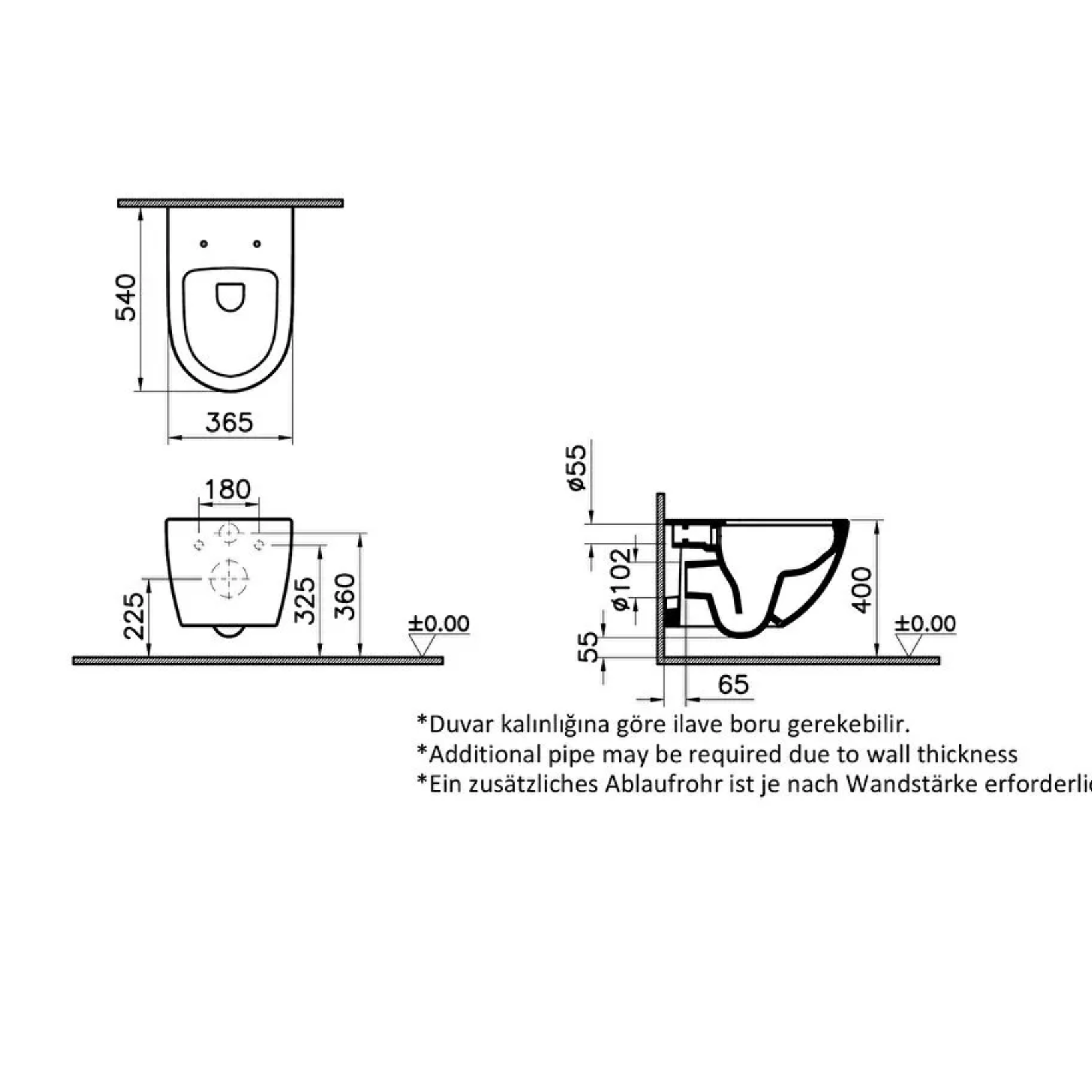 VitrA Sento Hangtoilet
