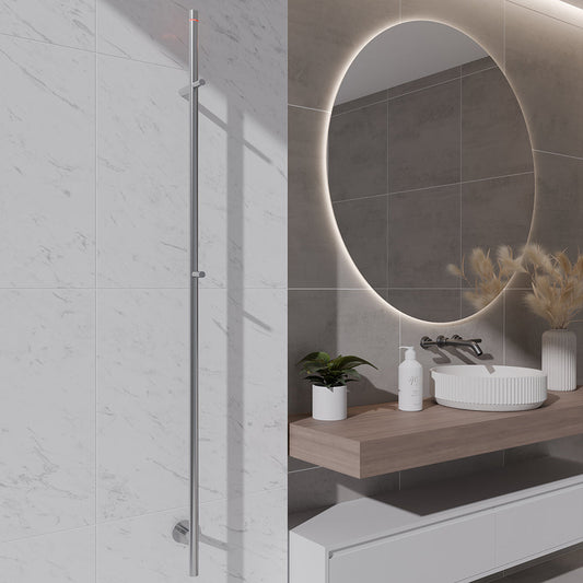 Callista radiateur sèche-serviettes électrique 60 Watt 150 cm chrome